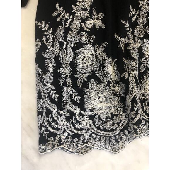 Revolve • MISA Los Angeles • Black Off The Shoulder Boho Mini Dress • SZ XS - Picture 2 of 7